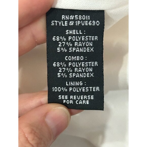 Dress by Jax Black and White Colorblock Sheath with Three Quarter Sleeves SZ 6 - Picture 7 of 10